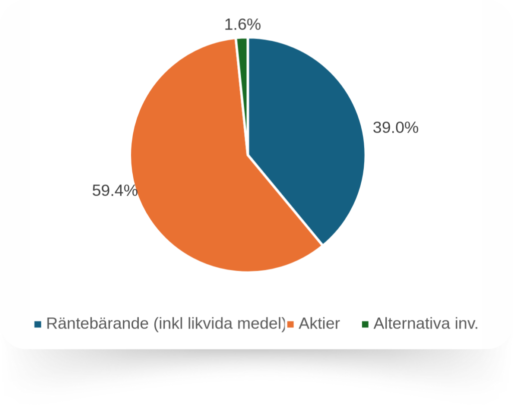 Tillgångsfördelning 2024-08-30.